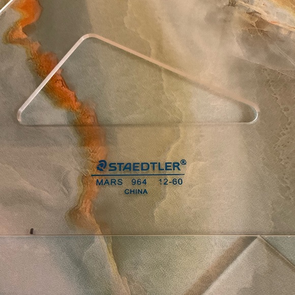 Vintage Drafting Staedtler Mars Professional Triangles (2) - Picture 5 of 5